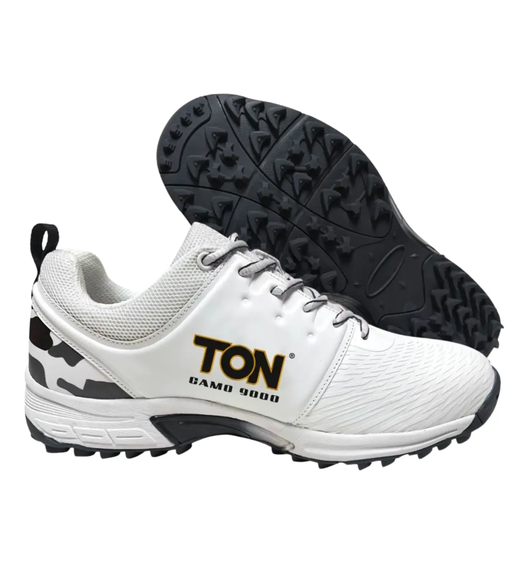 SS Camo Rubber Spikes Cricket Shoes